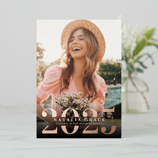 Folie jaar | Aankondiging Afstuderen verticale fot (Staand Voorkant)