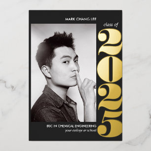 FOLIE JAAR   COLLEGE UNIVERSITY FOTO-AFSTUDEREN UITNODIGING