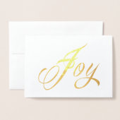 Folie JOY Holiday Card Folie Kaarten (Voorkant met envelop)