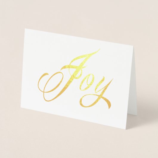 Folie JOY Holiday Card Folie Kaarten (Voorkant)