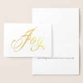 Folie JOY Holiday Card Folie Kaarten (Display)