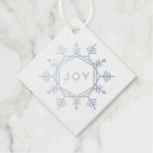 Folie Joy Snowflake Holiday Gift Label