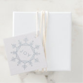 Folie Joy Snowflake Holiday Gift Label (Met doos)