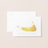 Folie kaart van Nantucket | Bruiloft (Voorkant met envelop)