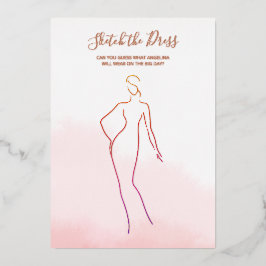 Folie kaartspel voor een vrijgezellenfeest. folie uitnodiging