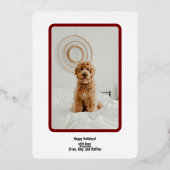 Folie Kerst Foto Kaart (Achterkant)