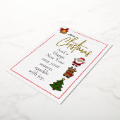 Folie Kerst Holiday Kaart (Gedraaid)