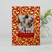 Folie Kerst Kaart Sjabloon Foto Bloemen Textuur (Staand Voorkant)