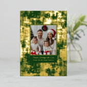 Folie Kerst Kaart Sjabloon Foto's Rustieke Textuur (Staand Voorkant)