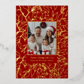 Folie Kerst Kaarten Sjablonen Familie 2 Foto's (Voorkant)