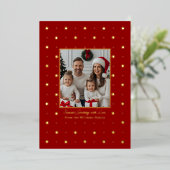 Folie Kerst Kaarten Sjablonen Familie 2 Foto's (Staand Voorkant)