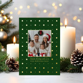 Folie Kerst Kaarten Sjabloon 2 Foto Groene Stippen