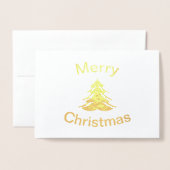 Folie Kerstboom - Kerst Vouwkaart Kaarten (Voorkant met envelop)