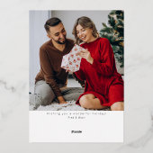 Folie kerstboomfeestkaart folie feestdagenkaart (Achterkant)