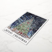 Folie kerstboomkaart folie feestdagenkaart (Gedraaid)