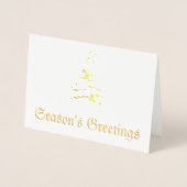 Folie kerstboomkaart folie kaarten (Voorkant)