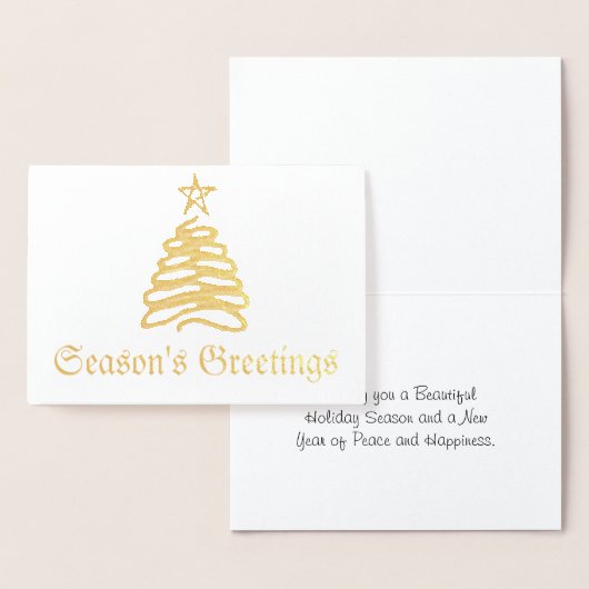 Folie kerstboomkaart folie kaarten (Display)