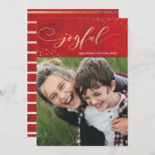 Folie kerstfeestdag Kaart (Voorkant / Achterkant)