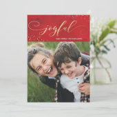 Folie kerstfeestdag Kaart (Staand voorkant)