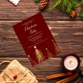 Folie kerstfeestdag kerstfeest uitnodiging