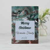 Folie Kerstkaart Folie Feestdagenkaart (Staand Voorkant)