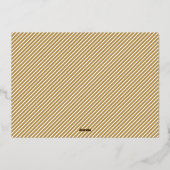 Folie kerstKaart met vijf Afbeeldingen Feestdagenkaart (Achterkant)