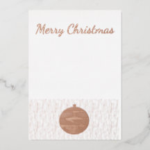 Folie Kerstkaart, Ornament Ontwerp