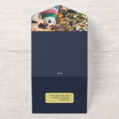 Folie kerstuitnodiging met foto-optie all in one uitnodiging (Buiten)