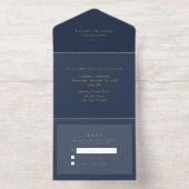 Folie kerstuitnodiging met foto-optie all in one uitnodiging (Binnenkant)