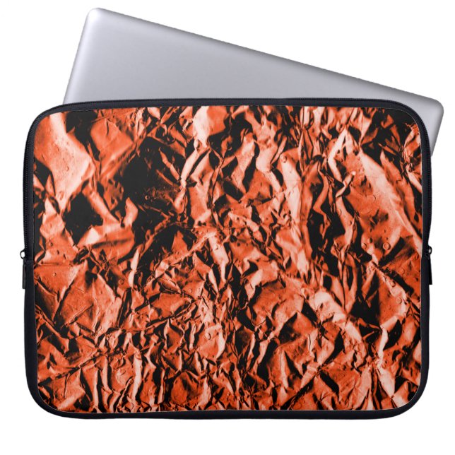 Folie koper #2 laptop sleeve (Voorkant)