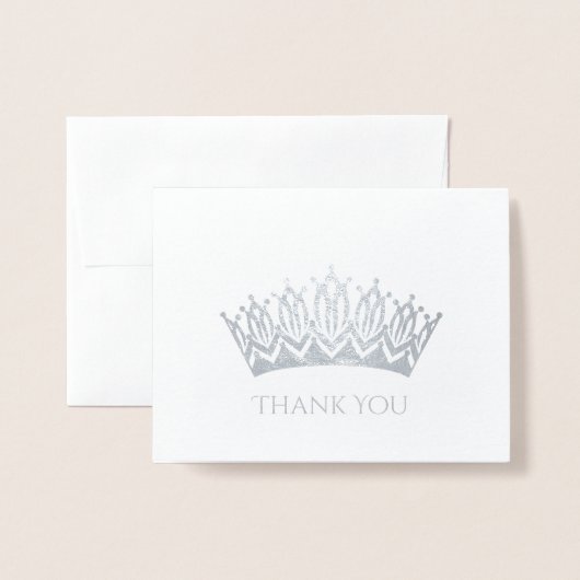 Folie Kroon - Hartelijk dank - Kaart (Voorkant met envelop)