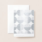 Folie Labyrinth Cirkel Patroon Stationery Note Car Kaarten (Met envelop)