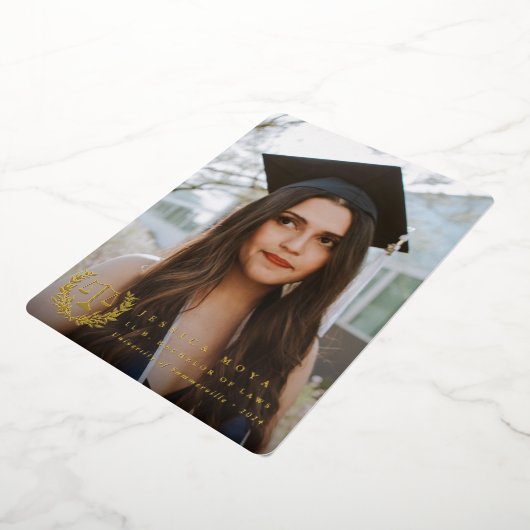 Folie Law School Afstuderen Foto aankondiging (Gedraaid)