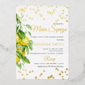 Folie Lemon Vrijgezellenfeest Folie Uitnodiging (Voorkant)