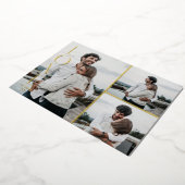 Folie Liefde Valentijnsdag 3-fotokaart Folie Uitnodiging (Gedraaid)