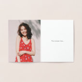 Folie Lineaire Hi Modern Typografische Note Card Folie Kaarten (Binnen)