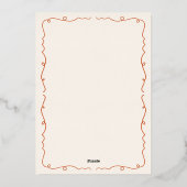 Folie Little Cutie Pie Baby shower Uitnodiging (Achterkant)