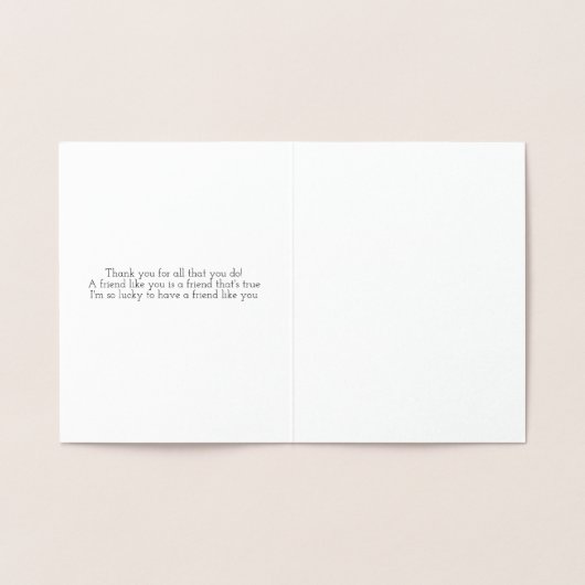 Folie Llama Dank u kaart (Binnen)