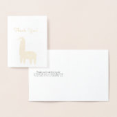 Folie Llama Dank u kaart (Display)