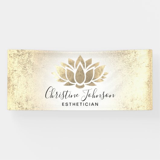 folie lotus | schoonheidsdeskundige spandoek (Horizontaal)