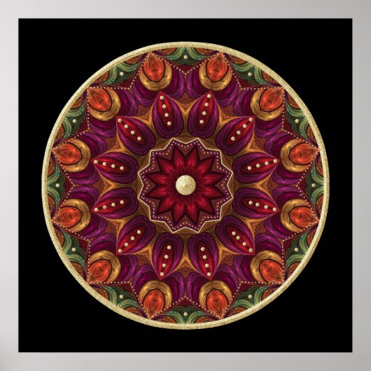 Folie Mandala Poster (Voorkant)