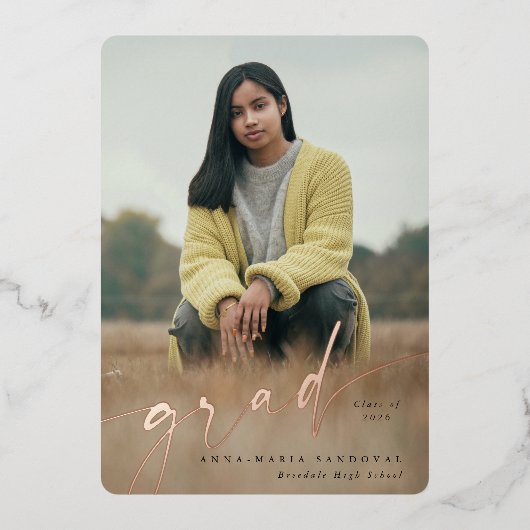 Folie Manuscript Twee Aankondiging van het Afstude (Voorkant)