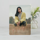 Folie Manuscript Twee Aankondiging van het Afstude (Staand Voorkant)