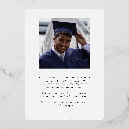 Folie MD Asclepius Afstuderen Foto aankondiging (Achterkant)