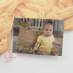 Folie Meowy kerstcadeautje Folie Feestdagenkaart