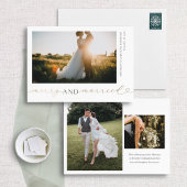 Folie Merry and Married Holiday Photo Card Folie Feestdagenkaart