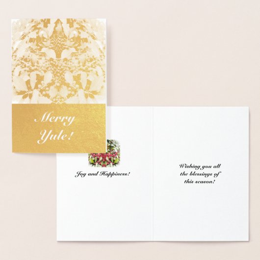 Folie Merry Yule Berry Zonnewende Folie Kaarten (Display)