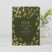Folie met groene en goudvetjes Botanische lekkerni Kaart (Staand voorkant)