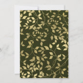 Folie met groene en goudvetjes Botanische lekkerni Kaart (Achterkant)