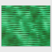 Folie met groene streep cadeaupapier (Vlak)